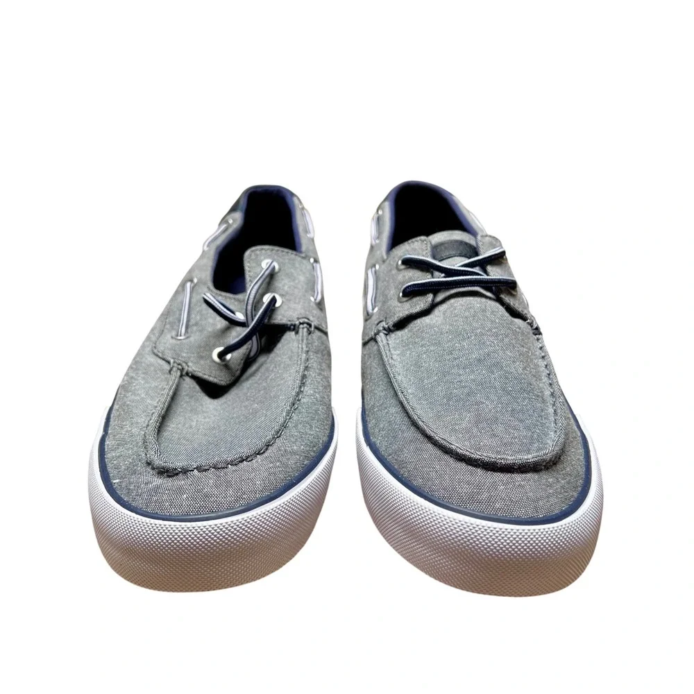 NWT Tommy Hilfiger Petes Men's Gray Boat Shoes Slip On Lace Up Size 11.5‎